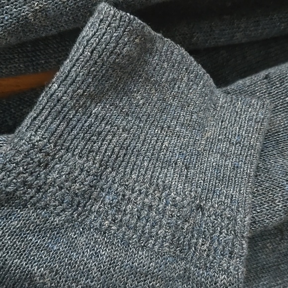 X-LARGE Dark Blue/Navy Italian Linen Button Mock Pullover From Banana Republic - Picture 3 of 6